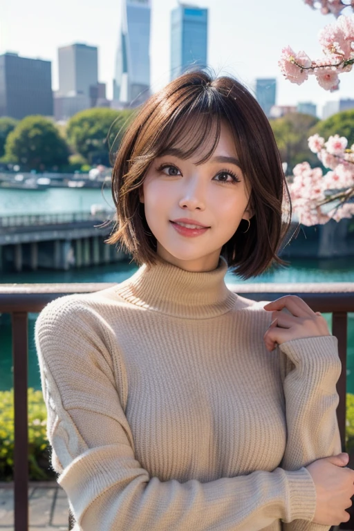 table top, highest quality, Photoreal, finely, High resolution, 8k wallpaper, perfect dynamic composition, beautiful and fine eyes, medium hair, big and full breasts, random sexy poses,random situation、(Tight gray knitwear)、Wearing a sweater that kills virginity(Breast bulge 1.2)、smile、48age、(droopy eyes 1.3)、Mature adult beauties、Japanese