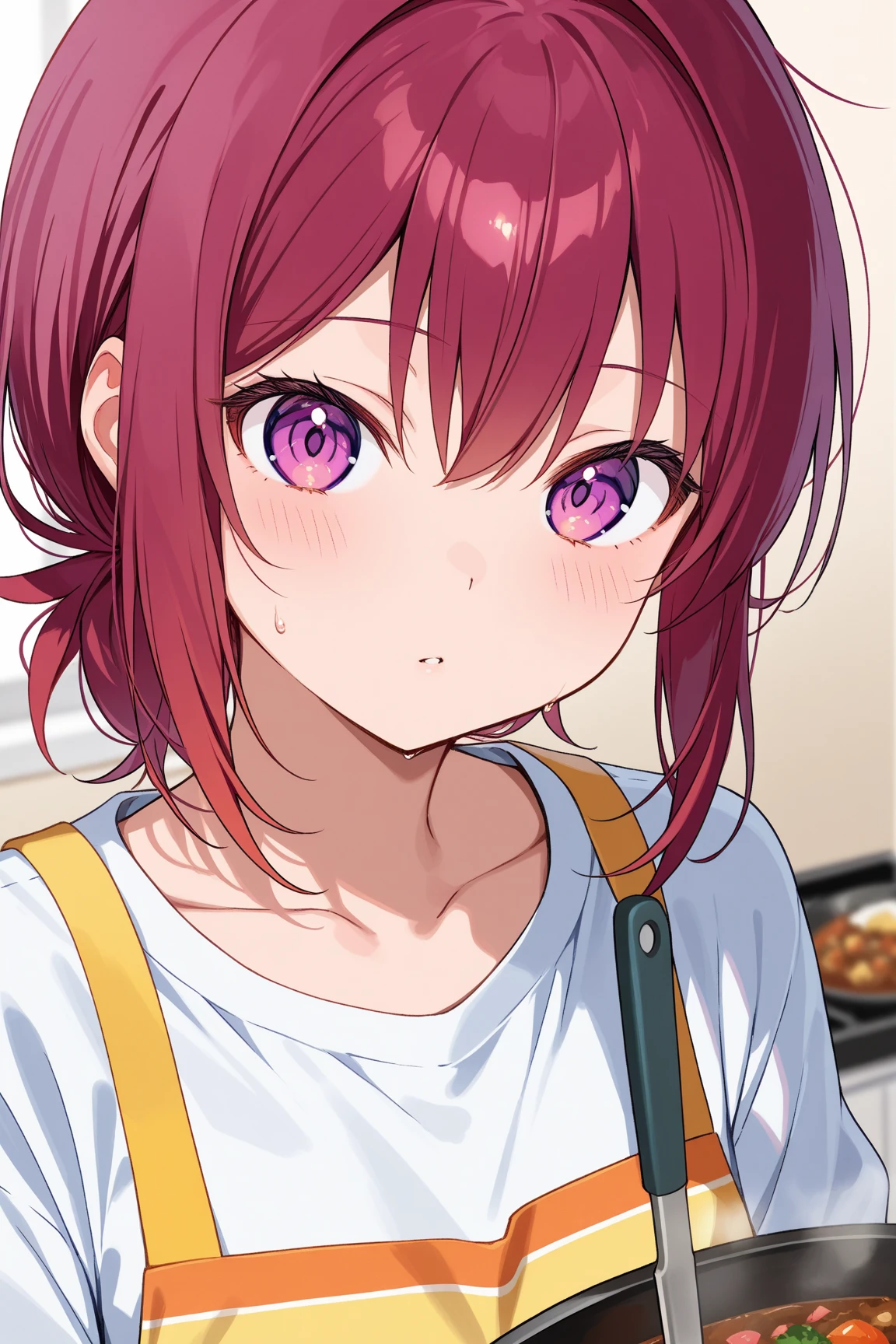 yukata、Red hair、Shortcuts、Arima Kana