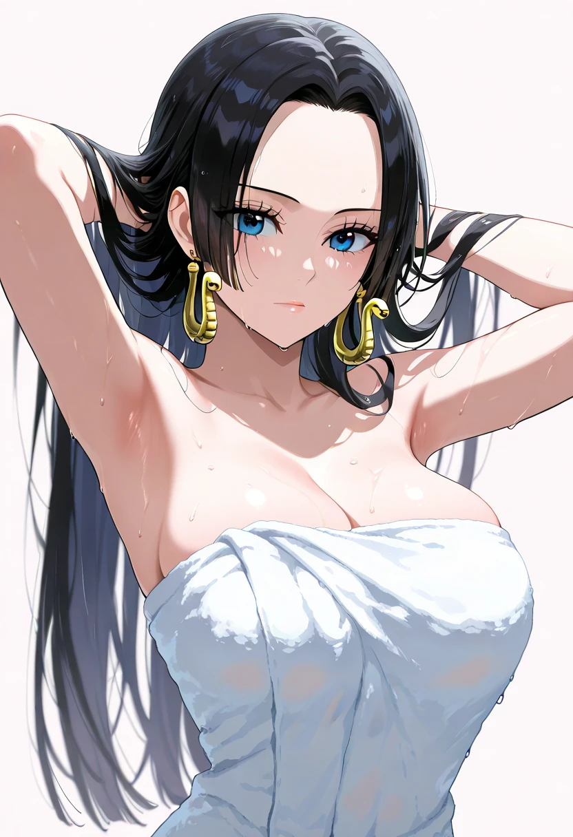 digital illustration, solo,1girl, sultry, mature, black hair with caramel dip dye, vibrant shiny eyes, pastel colored eyes, top knot hairstyle with face-framing hair strands, ((thick eyelashes, long eyelashes)), lips, blush, sharp eyeliner, ((nose blush, full face blush)), , SFW, (shiny skin, realistic skin), faint freckles, tassel earrings, necklace, (front view, upper body, cowboy shot), thin, athletic build, hourglass body shape, thick, thicc, Visualize an anime girl exuding exotic beauty, her silky chestnut hair falling in loose waves, her cheetah ears standing out against her velvety skin, wearing a skimpy outfit adorned with cheetah print patterns that perfectly complement her seductive charm, striking a cute pose with her hands poised near her face, Painting, watercolors on textured paper to accentuate her soft features, ulzzang, baddie, looking at viewer,parted lips, makeup, eyeliner, lips, freckles, full face blush, jewelry, earrings, layered necklace,thigh gap, facing viewer, anti-aliasing