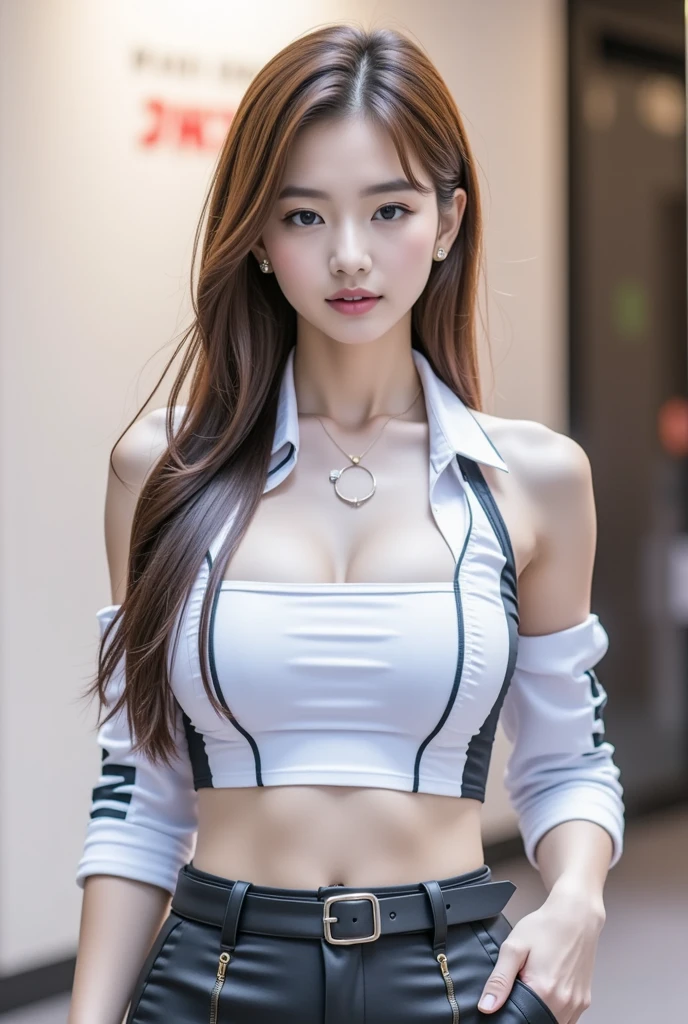 (8k, RAW photo, highest quality, masterpiece: 1.2), Super detailed, super resolution, (genuine, genuine photos: 1.37), portrait, High-definition RAW color photo, professional photos, 非常に詳細で美new, very detailed, 8k wallpaper, amazing details, huge file size, official art, very detailed CG Unity 8k wallpaper, very detailed beautiful girls, very detailed facesHighly detailed eyes, Very fine skin, very detailed fingers, very small nose, very detailed detailed mouth, perfect anatomy, detailed background, fine clothes,20th generation, cute girl, genuineistic body,  white skin, glowing skin,  (dull bangs: 1.2), smile, cute, like々new, cute face, genuineistic face, delicate eyes, sagging eyes, (Super miniskirt cheerleader costume 1.2), earrings, looking at camera, dynamic lighting, G cup breasts,big breasts、(I can see your pants1.2)、panty shot、(Baseball field 1.2)、(dynamic dance pose 1.2)