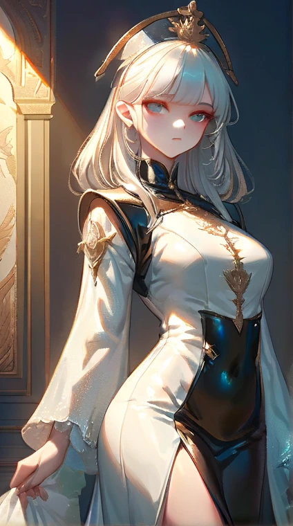 とても薄い服を着た曲線美な体の女god Voluptuous body sexy Chains on thighs Bite (((One Woman))) god様 god々Shii Shoulder Bare Heavy equipment Dynamic pose ギリシャgod話 Athena godの装飾 Big eyes Red eyes Blonde ((Short Hair)) ponytail Hair tied up high ハイponytail Side braid Center part with bangs swept up Forehead ((Fabric Criss-Cross Halter)) (((There are folds in the clothes))) Flashy clothes Oversized dress ((Cleavage)) Shoulder The clavicle is visible Highest quality Super detailed detailed woman High quality 8k Very detailed Pure white cloth The fabric is overlapping Pure white clothes ((mini skirt)) Decorated with gorgeous gold ornaments Detailed Background nature