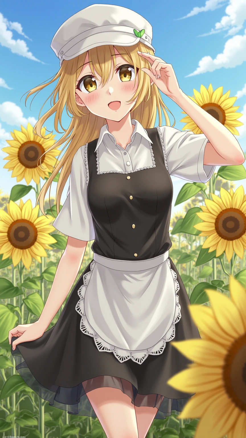masterpiece, realistic, best quality, constance_academy, hairband, green shirt, jeans, apron, looking at a sunflower, sad, shadowed face, indoors <lora:constance-nvwls-v2-000015:0.9>