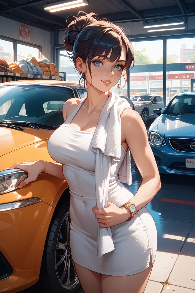 A young woman is camping on top of her feet, she is wearing that short sexy dress, or her hips are big, she is passing me water, she is carrying a lot of bags or liquor bottles, or she is eating a vintage car at night, she is passing me in the jungle.