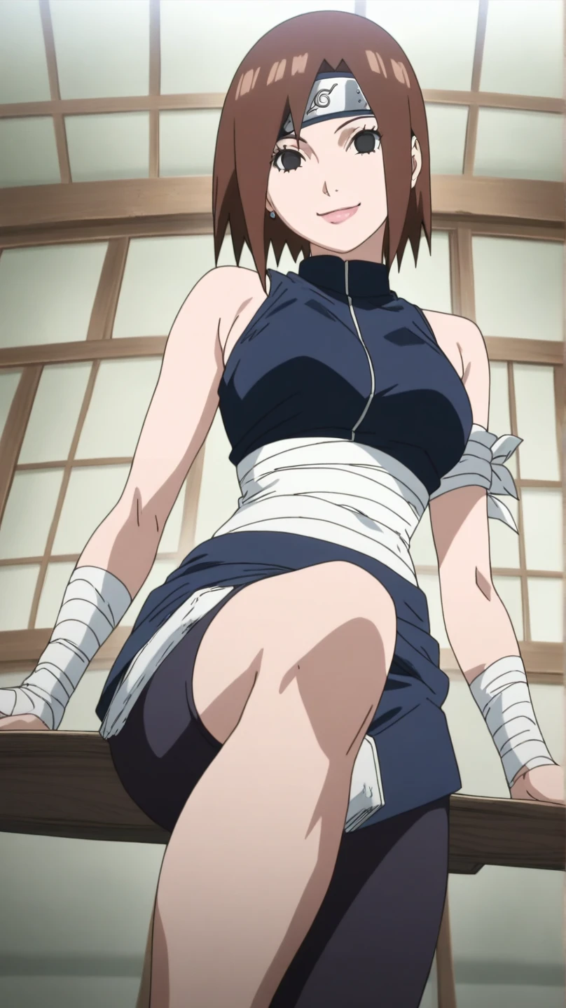 Hinata Hyuga, white underwear, highkick