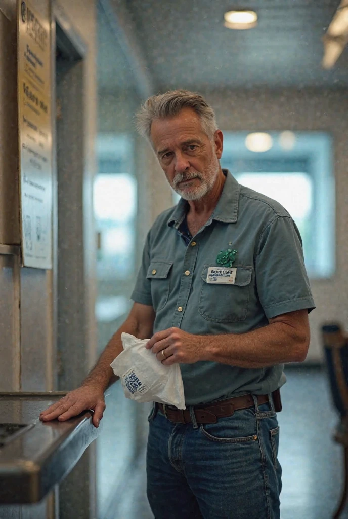 An image of the character angrily throwing his latest cholesterol and blood pressure readings in the trash,original,50 year old while male that is a football coach and is visibly upset
