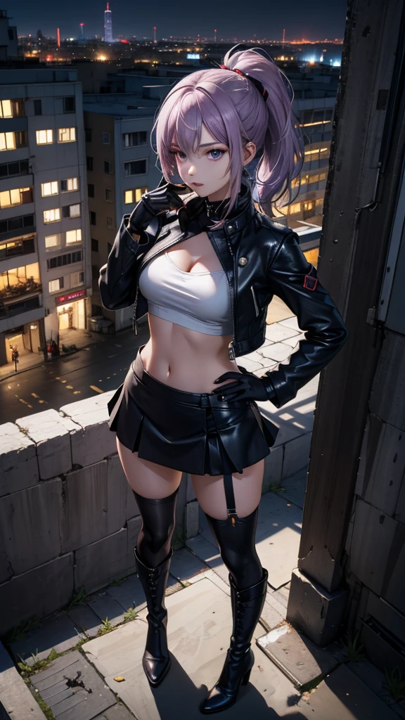 there is a woman in a leather outfit posing on a street, photorealistic anime girl render, female cyberpunk anime girl, cyberpunk anime girl, seductive anime girl, badass anime 8 k, 2b, 2 b, 3 d anime realistic, realistic anime 3 d style, anime style 4 k, photorealistic anime, anime styled 3d, anime style. 8k