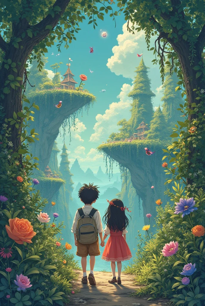 , please make it a couple picture. Then change this picture into a Ghibli-style cartoon and give it away.