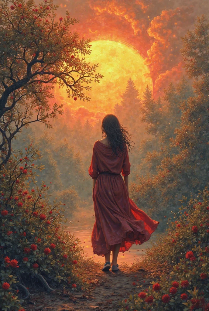 একটা ছোট মেয়ে (৫-৬ বছর বয়সী), পরনে রঙিন জামা, সে একটা বড় কাঁচা মরিচের উপর বসে আছে—মরিচটা যেন চেয়ার বা দোলনার মতো। মেয়েটার মুখে হাসি, চোখে আনন্দ, আর সে দুল খাচ্ছে যেন কাঁচা মরিচটা দোলনার মতো দুলছে। পেছনে রঙিন সবুজ মাঠ বা কার্টুনি ব্যাকগ্রাউন্ড
