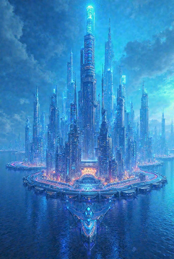 Draw me a blue themed stad