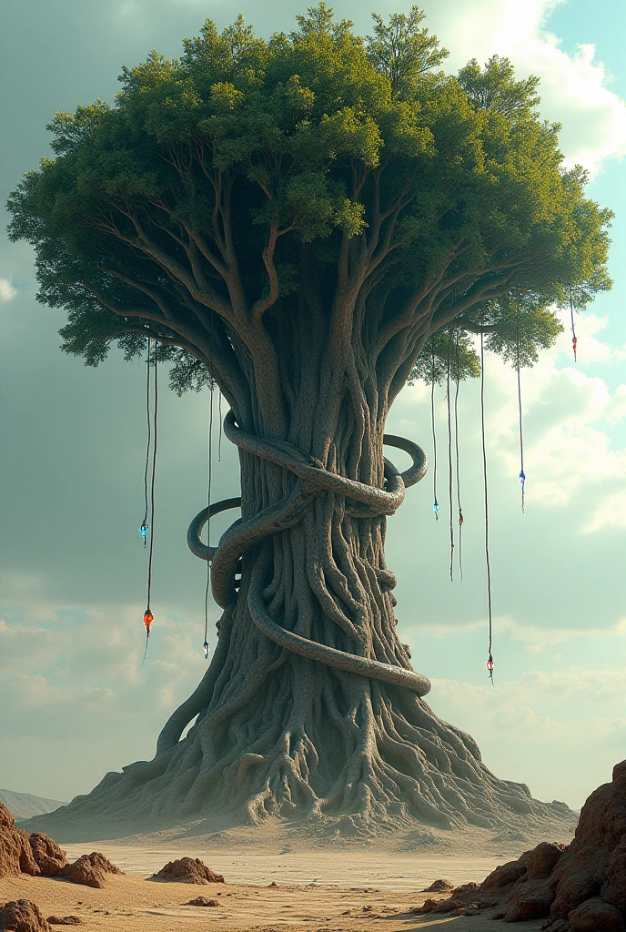 concept art, highly detailed, (Hydra:1.2) , it is Charred, intricate details, desolate pond with Oak tree, Anime screencap, Happy, stylized, Abstract Expressionism, F/5, <lora:Bricks_Style_SDXL:1> ais-brickz