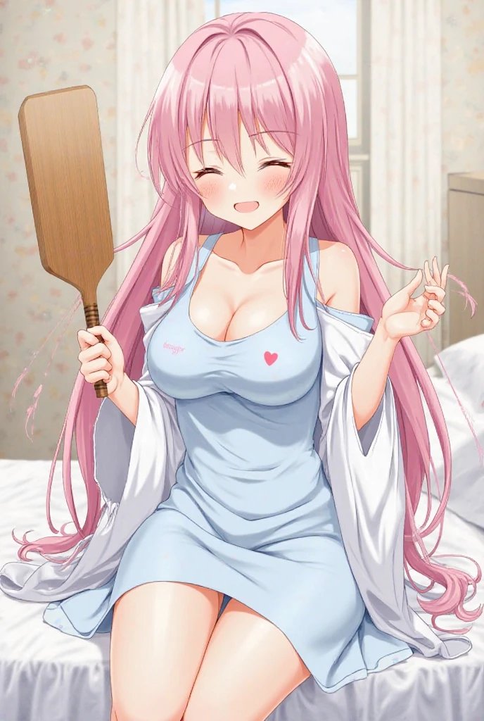 niigaki hina, (wearing nothing:1.5), large breasts, ,Slicing meat, , 1girl, ,purple hair, two-tone hair, split-color hair, pink hair, blunt bangs, very long hair, purple eyes, . 15years old ,  , large breasts, solo, nsfw, nipple,  church, , bedroom, blue sky,, , Peeing, lactation, projectile lactation