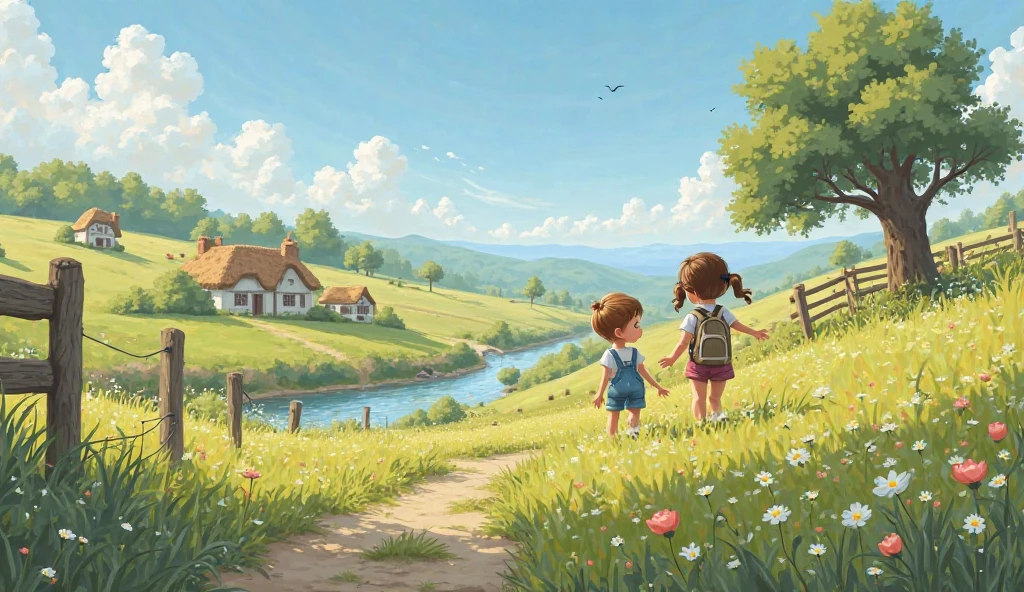 एक गांव का सीन जिसमें गए 11 साल का लड़का और 10 साल की लड़की सीन