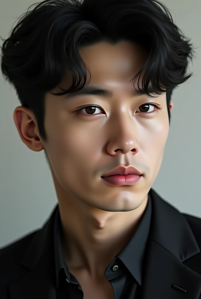 Draw a handsome Korean man