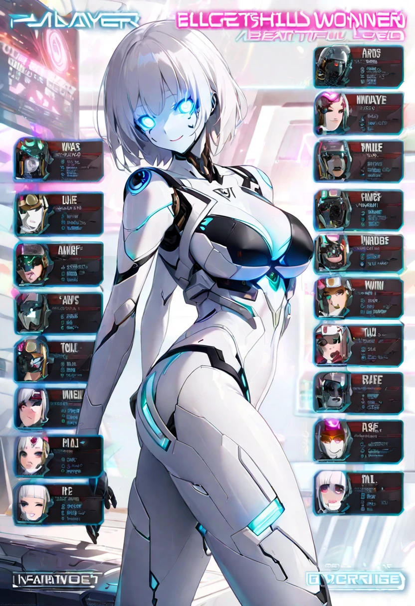 Gorgeous plus-size woman, radiantly beaming a smile, immersed in a futuristic setting, adorned with high-tech accessories such as holographic earrings and a wristwatch with a neon display (High Quality, Futuristic Setting, High-Tech Accessories:1.2, 4K, Sculpted Abs:1.1, Perspiration:1.1, Contrasting Bosom:1.0, Tasteful Cleavage:1.1, Confident:1.5, Curves:1.0, Seductive:1.2).
Her voluminous ponytail, cascading down