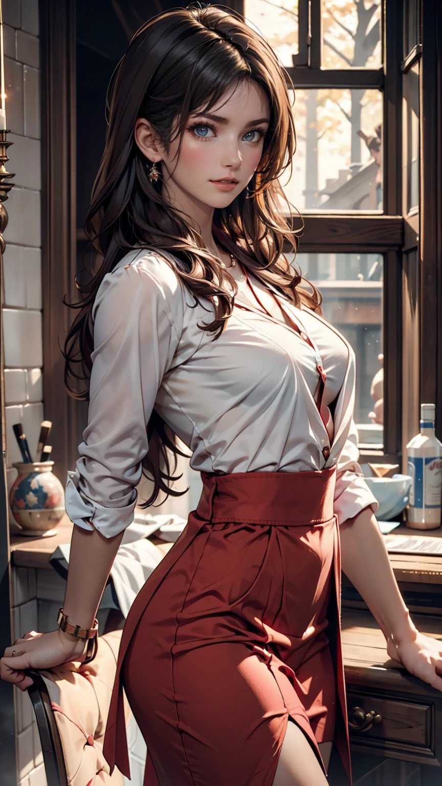 24-year-old female、Figure skater、I'm in the link、Wear skate shoes、Elegant outfits with lots of sequinexy proportions、Sexy、Narrow waist