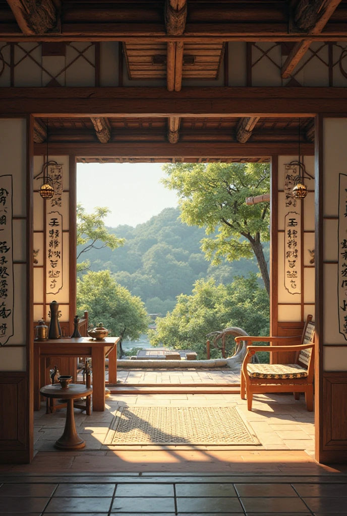 Interior view of a Joseon Dynasty hanok