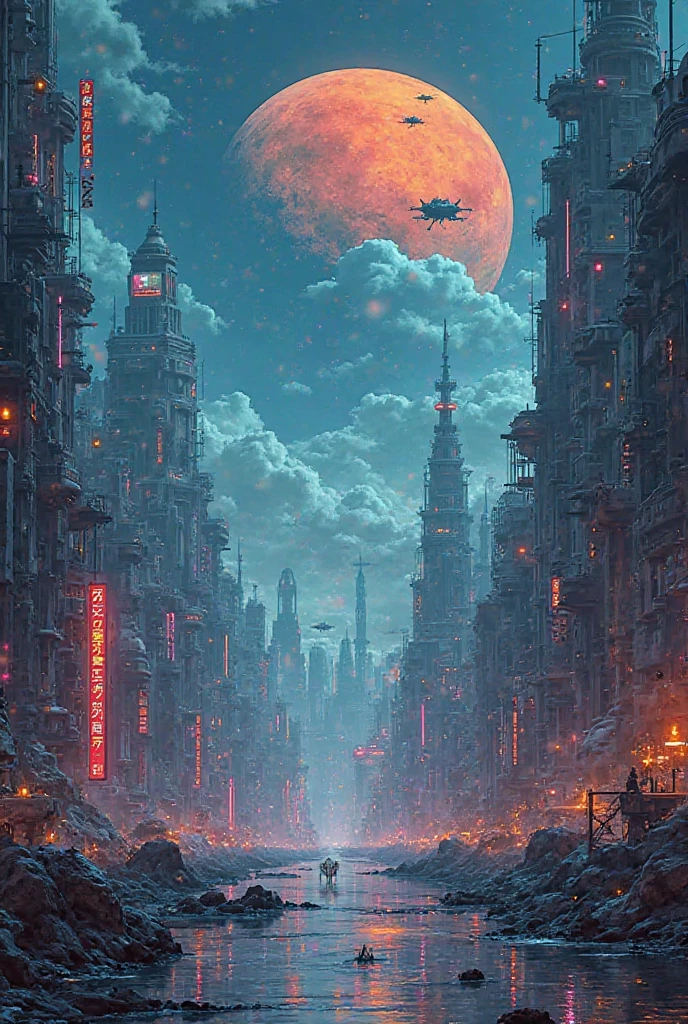 Science Fiction
Imagery: May depict futuristic cities, spaceships, robots, or alien landscapes.
Color Palette: Can be sleek and futuristic with metallic tones or utilize vibrant colors to represent advanced technology.
Typography: Often uses clean, modern fonts to convey a sense of innovation and progress.

Make a one cover book for me