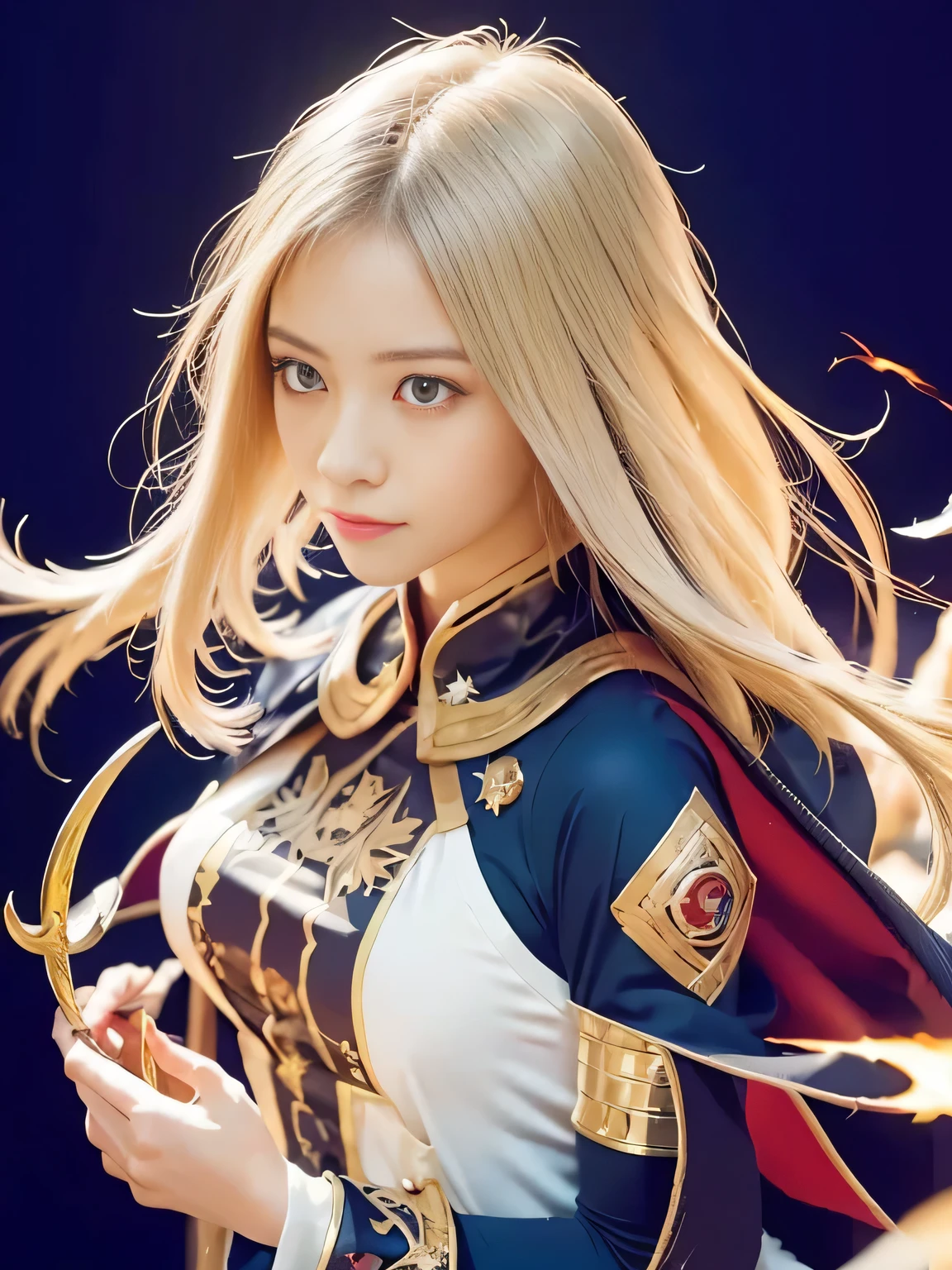 (((best image quality、highest resolution、Ultimate Masterpiece、8k)))、(((Detailed Faces)))(((cute face)))(((Baby Face)))(((Young contour)))(((lovely eyes and nose)))、((( Blizzard 10 )))(((model body type)))(((perfect poddy line)))、(((Big Breasts 1.0)))((( Detailed Body .5)))、(((long straight hair)))(((Magical Girl)))(((Fire Mage)))(((Fire Elemental Mage)))(((Philosopher's Magic Robe)))(((The magic of fire、Release )))(((Shining Magic Circle)))(((Dynamic Wizard)))