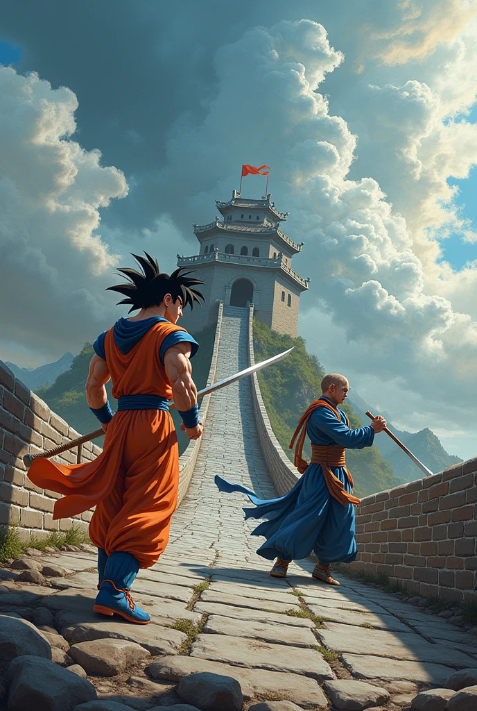 At the Great Wall，Journey to the West: Son Goku fights Slayer harshly
