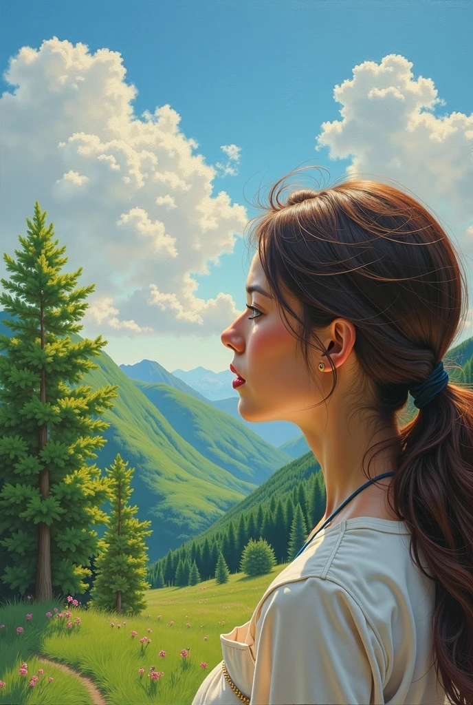 fix it to an oil painting