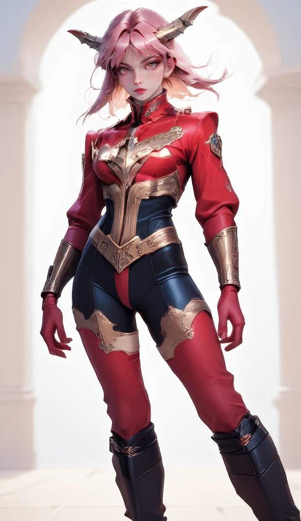 (masterpiece, high resolution, detailed background:1.3), solo, (female Siberian husky:1.3), anthro, tall stature, beautiful, cool, superhero, strained costumes, smile, very thick, plump, chubby