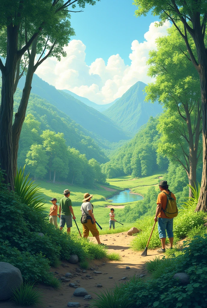 Another closer image showing Protection of natural areas and reforestation