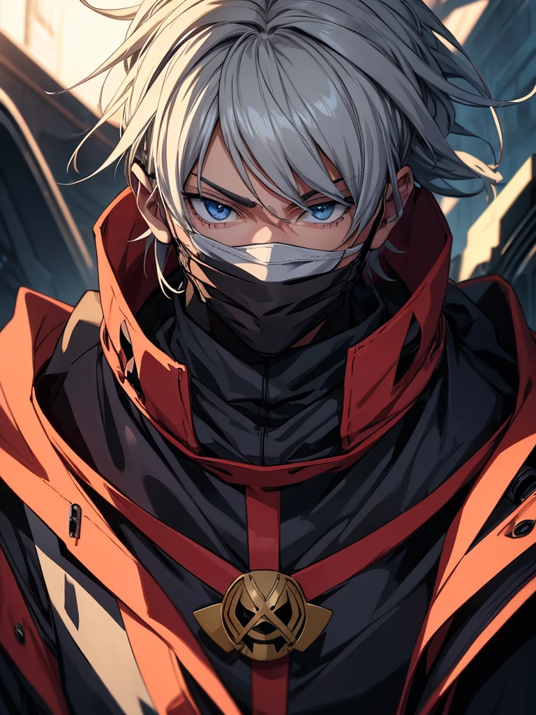  ( anime 8 k ) , Man with a mask on the brink of death 