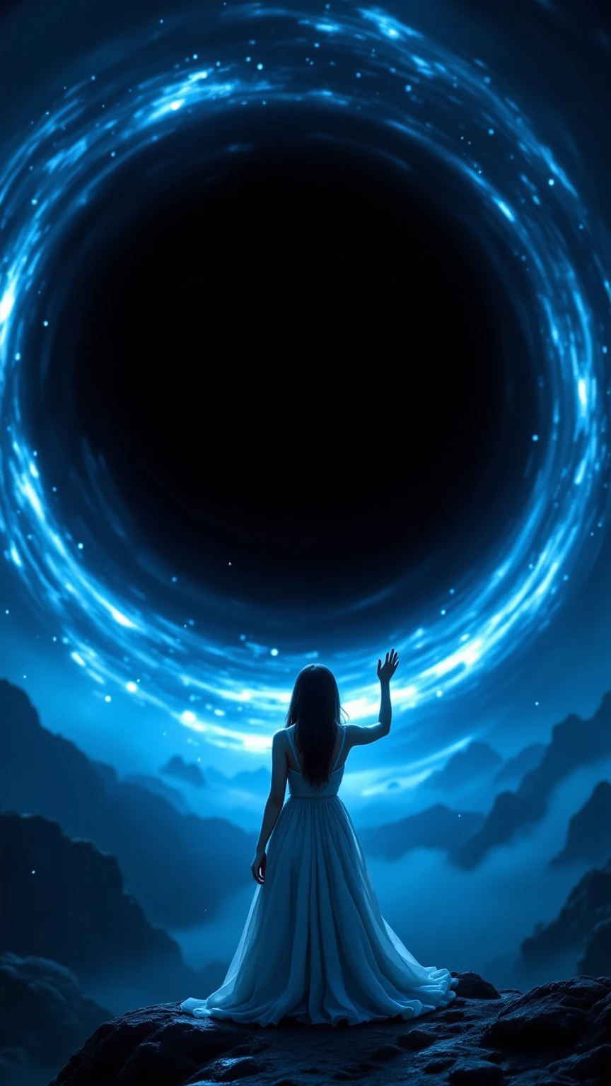 super nova black hole people aliens, at night, ultra realistic, concept art, intricate details, eerie, highly detailed, photorealistic, octane render, 8k, unreal engine. art by Artgerm and Greg Rutkowski