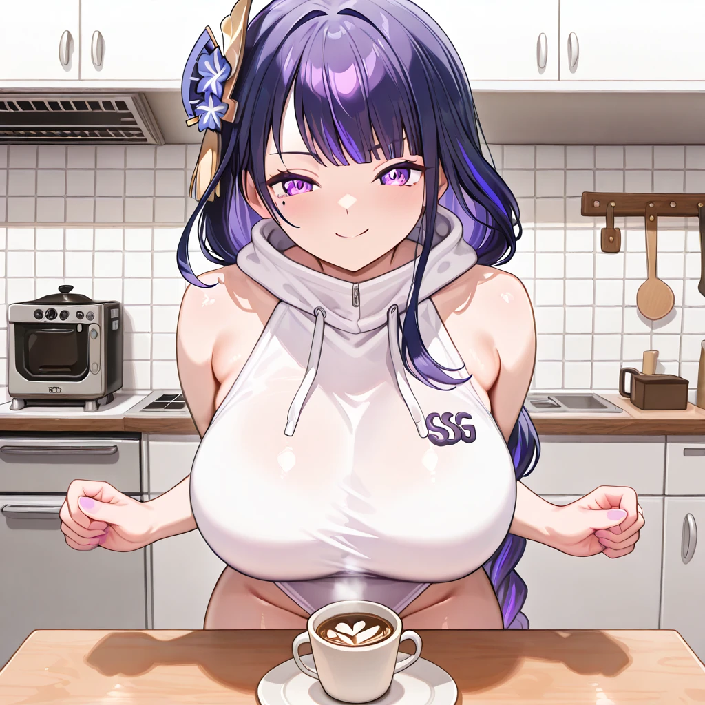 1girl, nsfw, , twintails, purple hair, purple eyes, , empty eyes , large breasts, nipple, , Peeing, lactation, projectile lactation, Drug store, frozen, wet, crying ,, Naked, , (1girl) ,solo