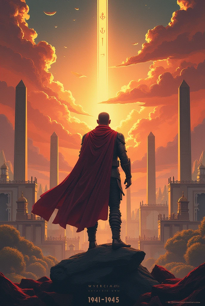 beautiful poster for the 80th anniversary of the victory of 1941-1945