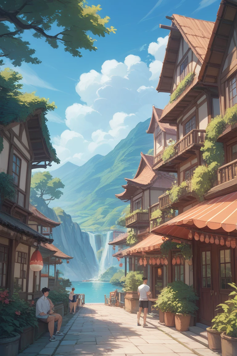 50th Generation、 male、short haired、Regent、 work clothes、Blue sky scenery