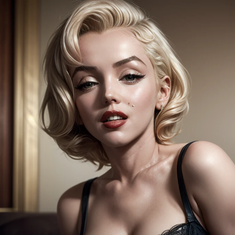 arafed woman in a white bra top and black panties posing for a picture, wlop glossy skin, in style of wlop, 8 k sensual lighting, 8k artgerm bokeh, inspired by WLOP, [ 4 k photorealism ]!!!, [ 4 k photorealism ]!!, hyper realistic render, hyper realistic detailed render