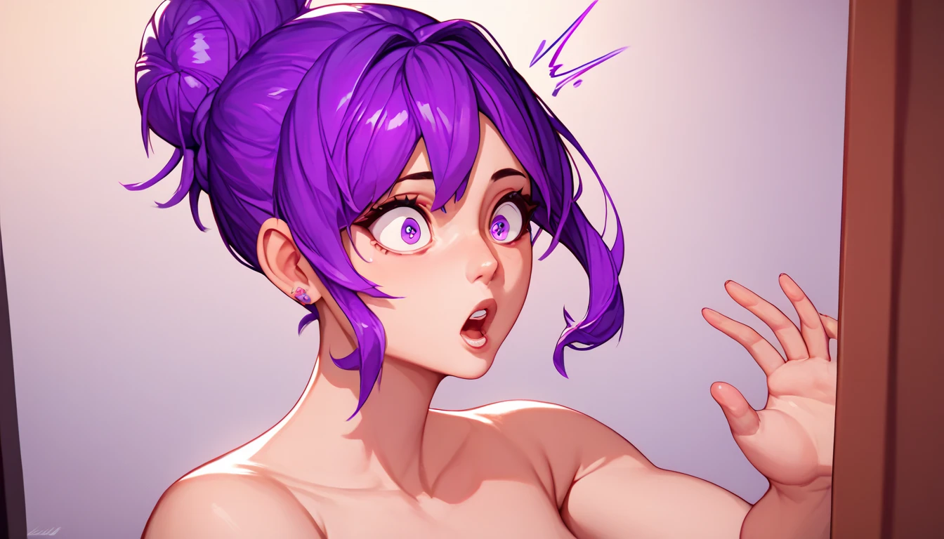 [(An adorable purple hair baby, sonriente, My dear, Regordete  :1.2)(piel clara)(feliz)][(con un disfraz inspirado en 'Minnie') , Fate Go, Medusa, Purple eyes, beautiful, childrens illustration , fondo limpio], con un vestido rosa con lunares blancos y un lazo en el pelo, cuerpo completo, usar un zapato negro, Vista de cuerpo entero,tetas grandes,culo grande,jadeo,in lingerie, large breasts, beautiful breasts, lewd face, sexual expression, surprised face, open mouth, blushing, blushy red cheeks, wet tongue, tongue sticking out, looking up, string of saliva, radiant lightning shining from background center, drool, kneeling on floor, kneeling over man, undressed man, man laying on floor, sitting up tall, arching back, sweaty, hot, running fingers through hair, pleasure face, begging, up skirt, embarrassed, colored lights in the background, collar, leash,