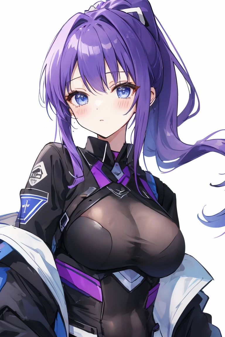 1 Girl,Browsing Caution,Agnes-Tachyon ,(Uma Musume),clavicle, Absurd, brainwashing,Combatant, Hollow Eyes,((Purple glowing eyes 1.5)),  Huge breasts , Expressionless, Emotions are removed,(Black Shadaloo Suit),avert your eyes , whole body shape, ((stand up, salute)),(Highest quality、4K、8K、High resolution、Must have:1.2)、Very detailed、(reality、that&#39;s reality的、reality的:1.37)、Ticker、Hyper HD、Studio Lighting、Ultra High Definition Paint、Sharp focus、Physically Based Rendering、Extreme Detail、Professional specifications、Vibrancy and color、Blurred、Sports portrait、landscape、Horror Style、Anime Big Tits、sf、photograph、Concept Artist、Five Fingers, Perfect body,  {{{masterpiece}}}, {{{Highest quality}}}, {{Very detailed}}, {shape}, {{Very delicate and beautiful}},Improved cost performance、All Roles、Canon 5D MK4でphotograph、photograph, 