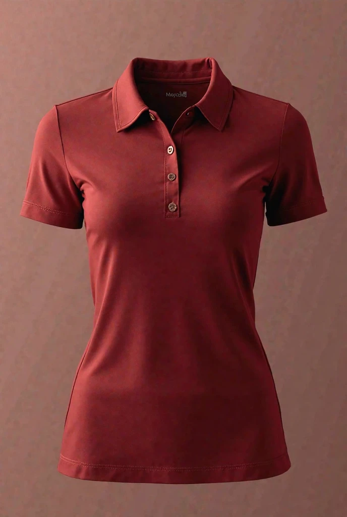 Polo and shorts in maroon with white and gold