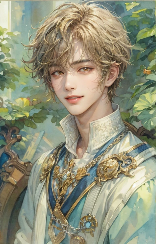 (watercolor art style masterpiece,absurdres, highres, ultra detailed, HDR), masterpiece, perfect faces, detailed faces, intricate details, extremely detailed background scenery, best quality close-up picture, orange eyes, korean boy, smile,   boy guy male man , art by kenouji #Photorealistic
#concept
#inpainting
#eyes
#handsome
#inpaint
#beautiful
#beautiful detailed eyes
#Realistic Babe
#face
#detailed face
#detail
#eye
#enhancer
#detailer
