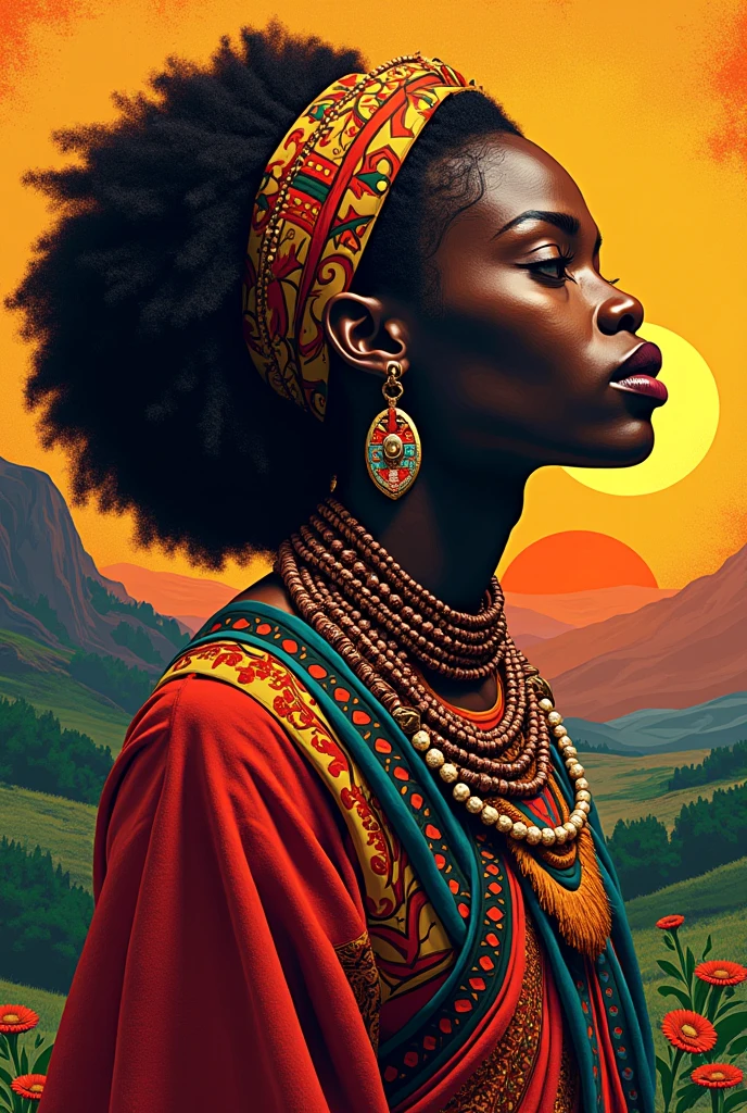 create two African graphic creations