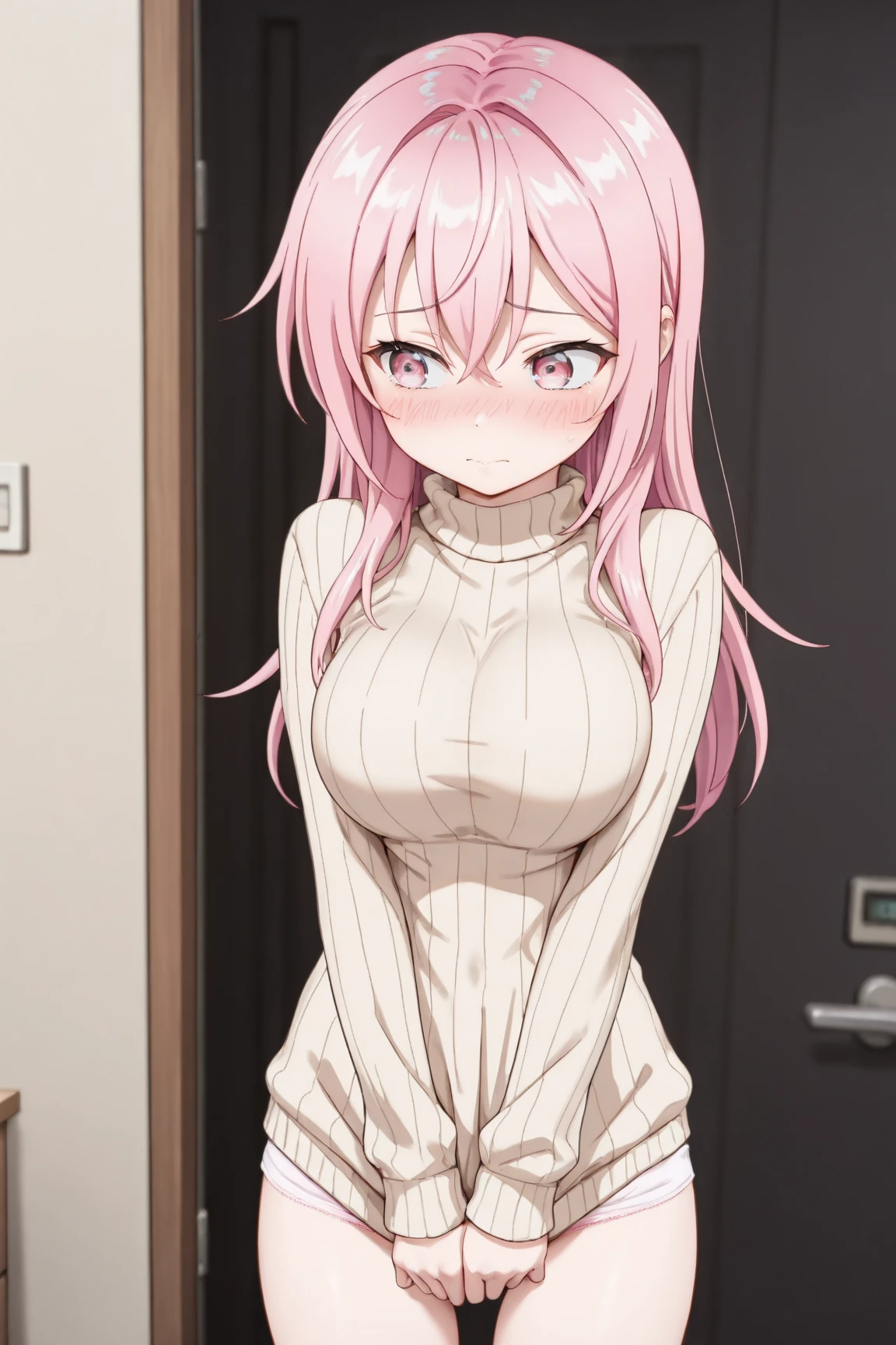 masterpiece, best quality, 1 girl, <lora:Kisara:0.5>, Kisara, <lora:NakedBathrobeV1:0.5>, naked bathrobe, off shoulders, cleavage