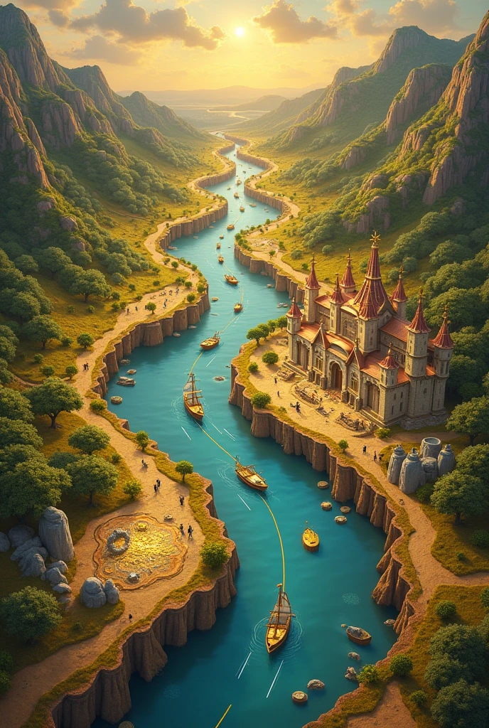 World map showing gold and silver coins on the way to Spain