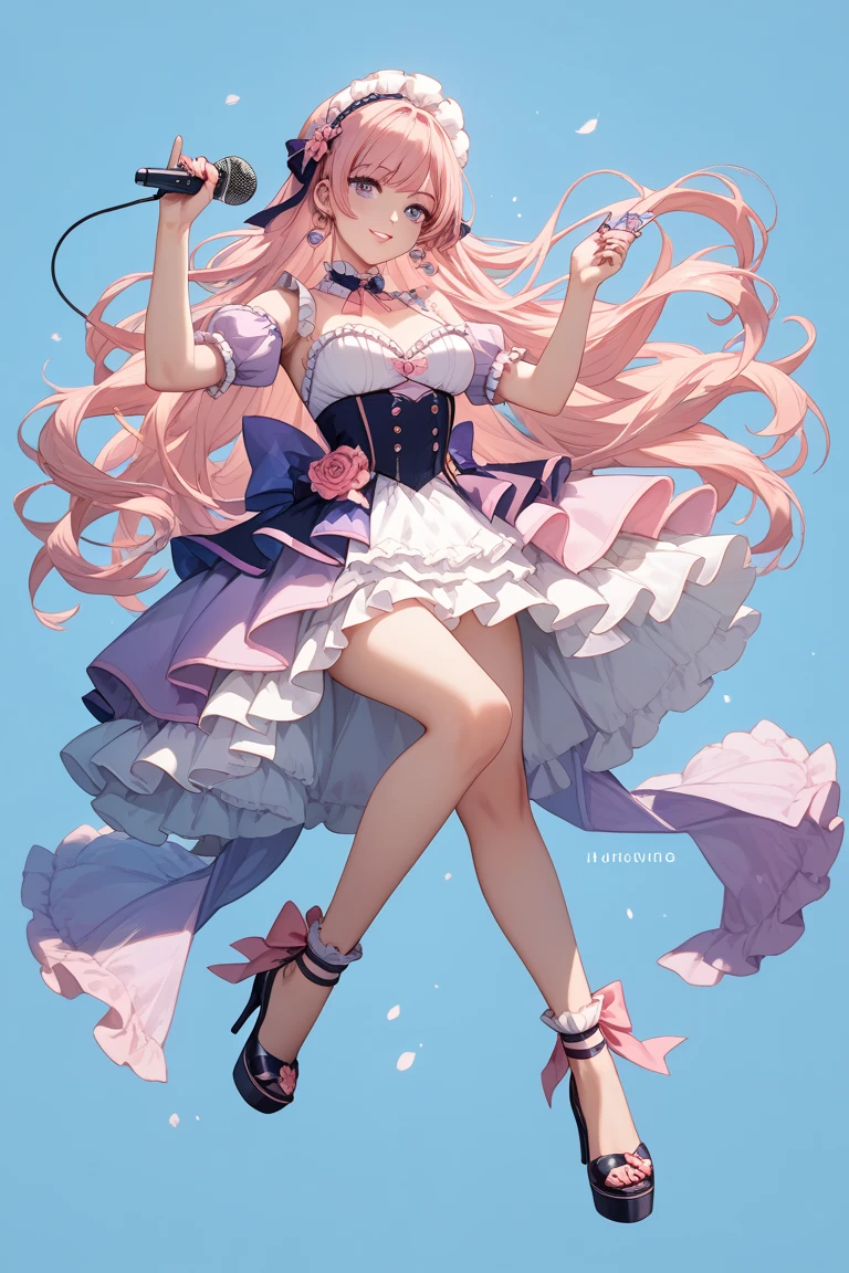 Masterpiece、Highest quality、highest quality、((((Petite))))、(Open Mouth Smile)、Shiny hair quality、Small face、Dynamic pose、Super detailed, beautiful, wide eyes、Ultra-detailed, clear and beautiful faces、(cute illustration:1.2), High-resolution, ultra-detailed, best quality, embarrassed、Thighs