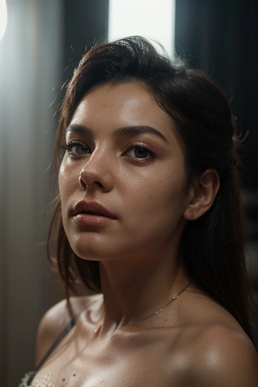 femme québécoise du film Emmanuel,Beaux yeux détaillés,Belles lèvres détaillées,Yeux et visage extrêmement détaillés,Atmosphère sombre et mystérieuse,Éclairage doux,émotions fortes,Gros plans,contraste élevé,Étalonnage des couleurs avec des tons chauds,gros plans dramatiques,Coiffure et maquillage parfaits,femme fatale,regard séduisant,gestes expressifs,esthétique du film noir,Composition cinématographique,Cinématographie artistique,portrait sensuel et mystérieux,Chef-dœudansre:1.2,Haute résolution,ultra-détaillée,Réaliste:1.37,Fort impact visuel,couleurs vives,Scène émotionnellement intense,Glamour hollywoodien classique