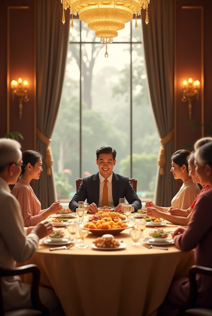 Draw me a rich family's Tet meal with a salary of 100 million.000.000 VND