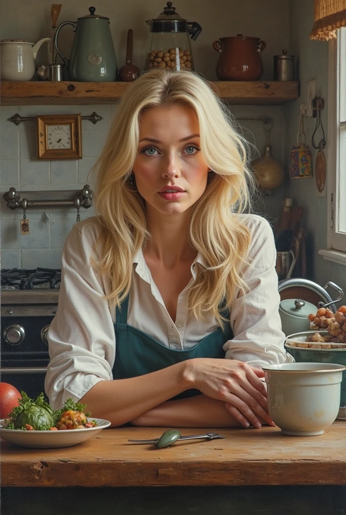 Famous blond blue eyes stem from one kitchen