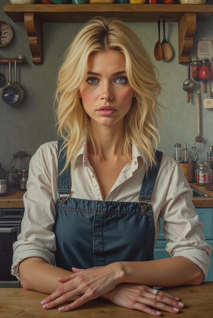 Famous blond blue eyes stem from one kitchen