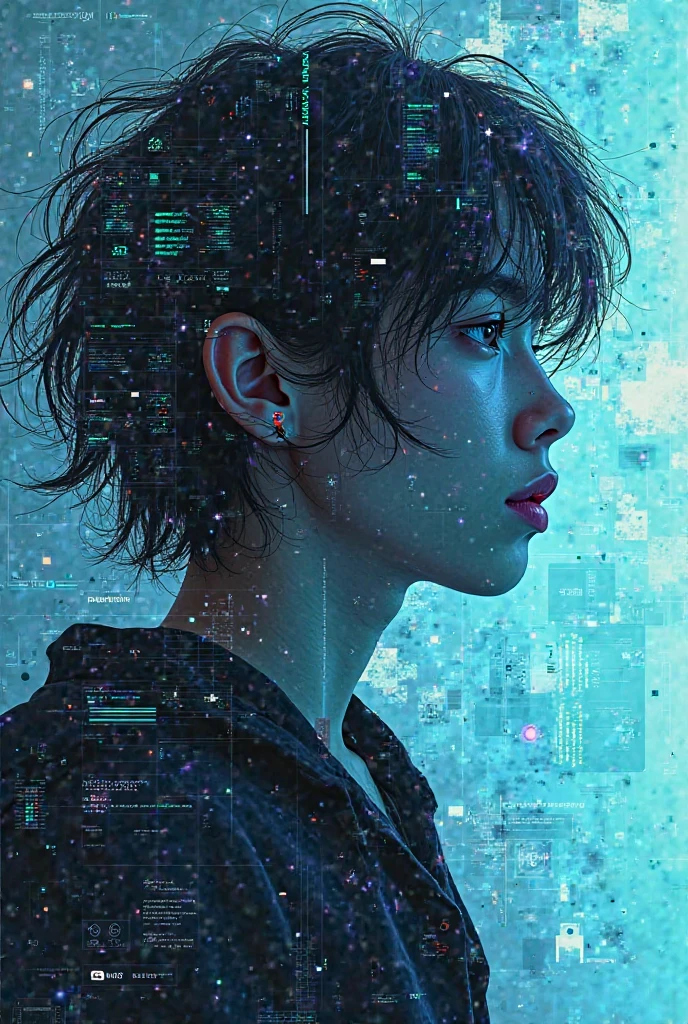 Make a logo for the play with the theme the problem of young digital influencers
