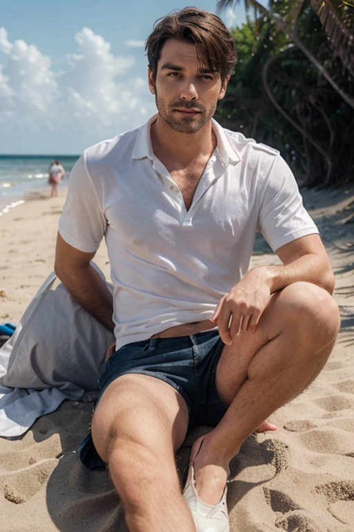 shot on Leica, Handsome Men , beach