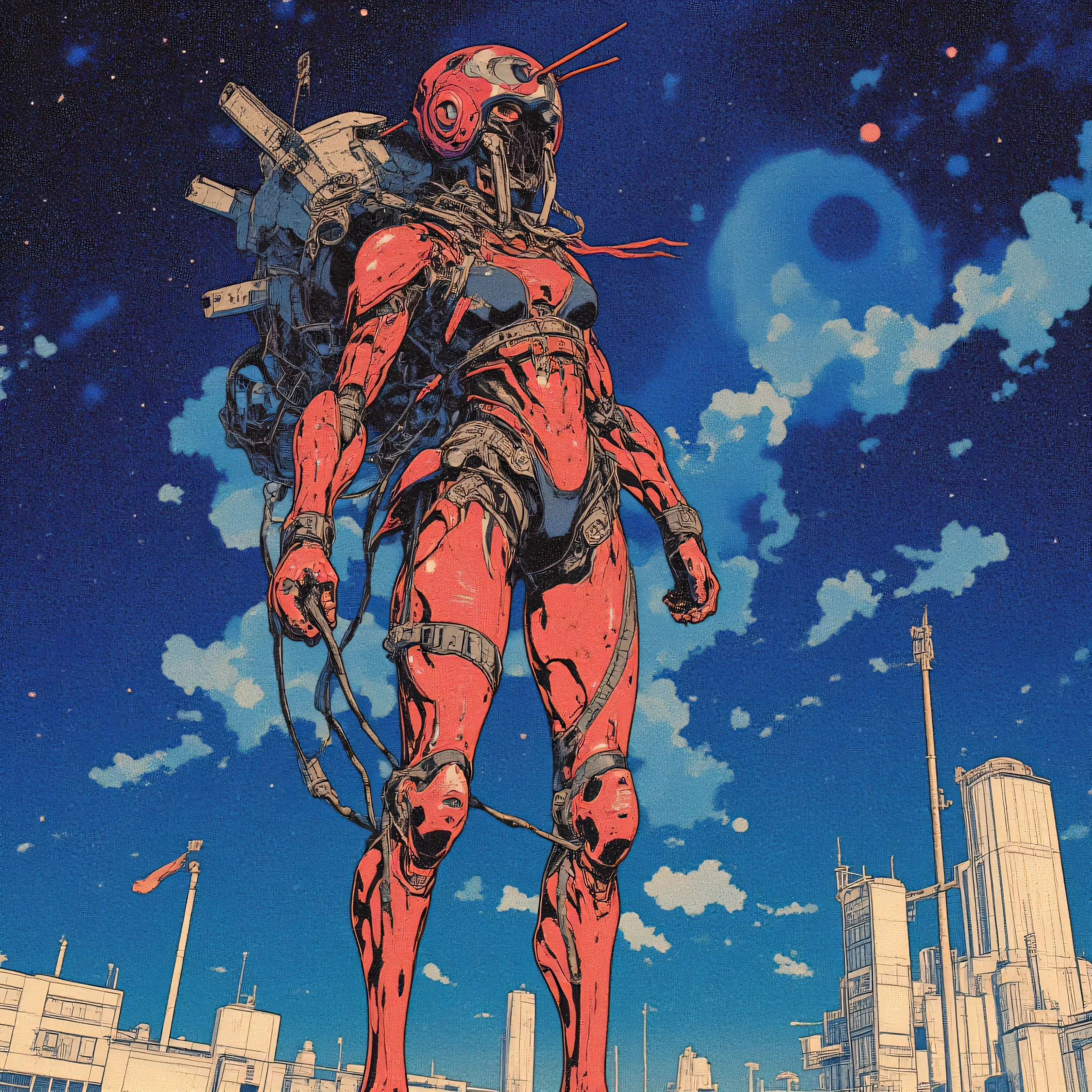 30-year-old woman、bikini、Lunar Surface、universe、Countless Stars、universe船、insect full face helmet、32k、anatomically accurate、anatomically accurateな女性、anatomically accurateなuniverse船、steampunk、on all fours、Towering buildings、Glossy Skin、Ass、leg、Big Breasts、Hami Breasts、perfect five fingers、 seen obliquely from behind、Countless rays、