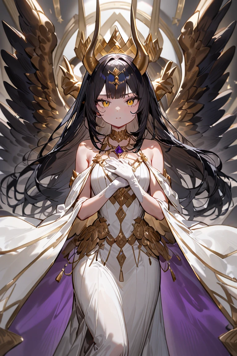 ((highest quality)),(ultra high resolution),(Super detailed),(detailed description),((best CG)),(best work of art),super precision art,great drawing art,(Fantasy art with precise details:1.5), (1 Female Angel:1.6),(beautiful and well-shaped face:1.5),small breasts:1.6,(collar with chain:1.4),(Lifeless eyes:1.3),folded wings:1.3, ((bed in dark room:1.8)),Flickering flames:1.1