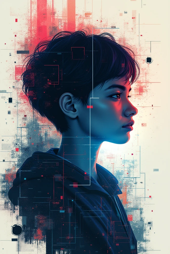 Make a logo for the play with the theme the problem of young digital influencers
