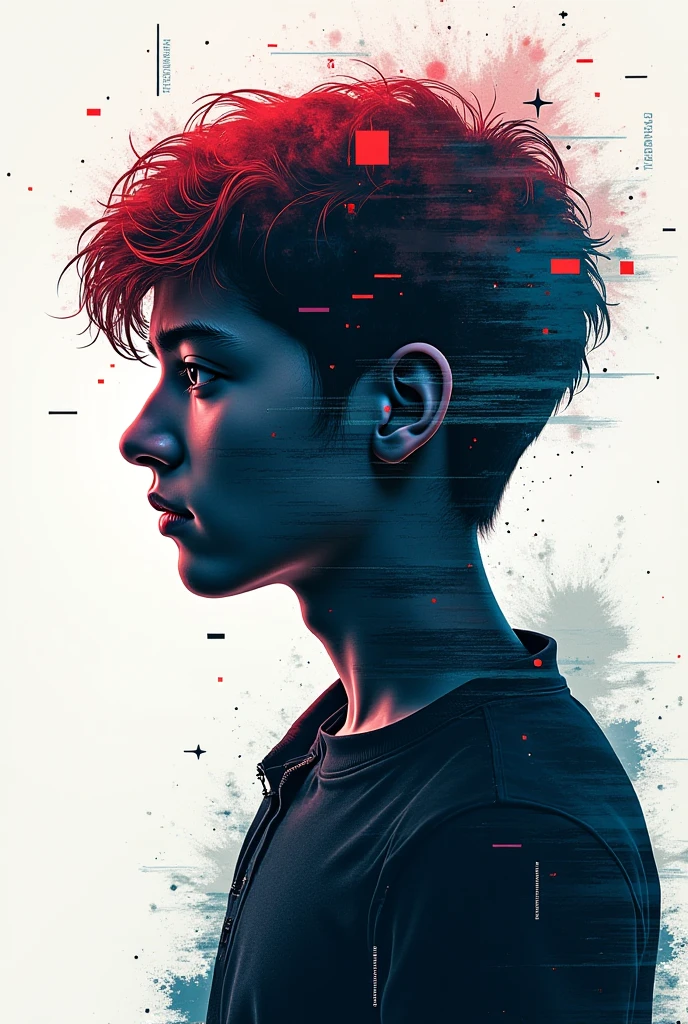 Make a logo for the play with the theme the problem of young digital influencers
